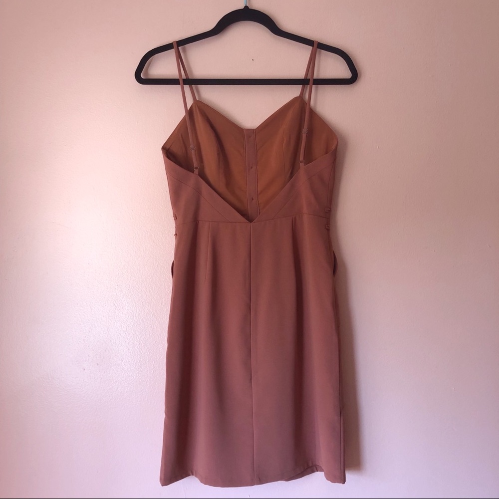 Lovers + Friends Rust Button Dress - Picture 3 of 3
